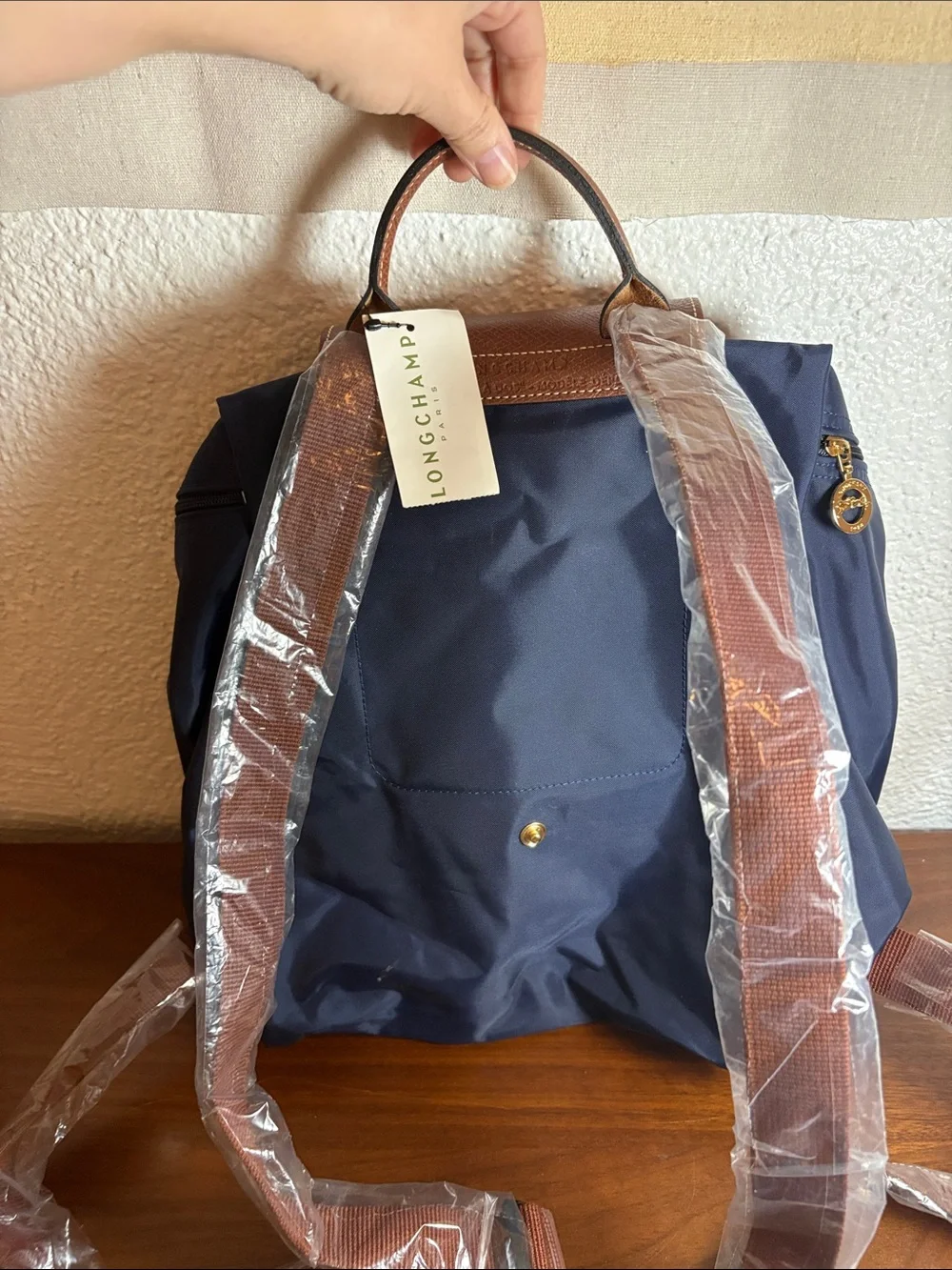Longchamp Navy Le Pliage Classic Backpack NWT